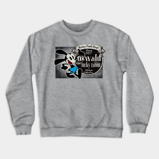 Oswald Making People Laugh Since 1927 Crewneck Sweatshirt by Alema Art